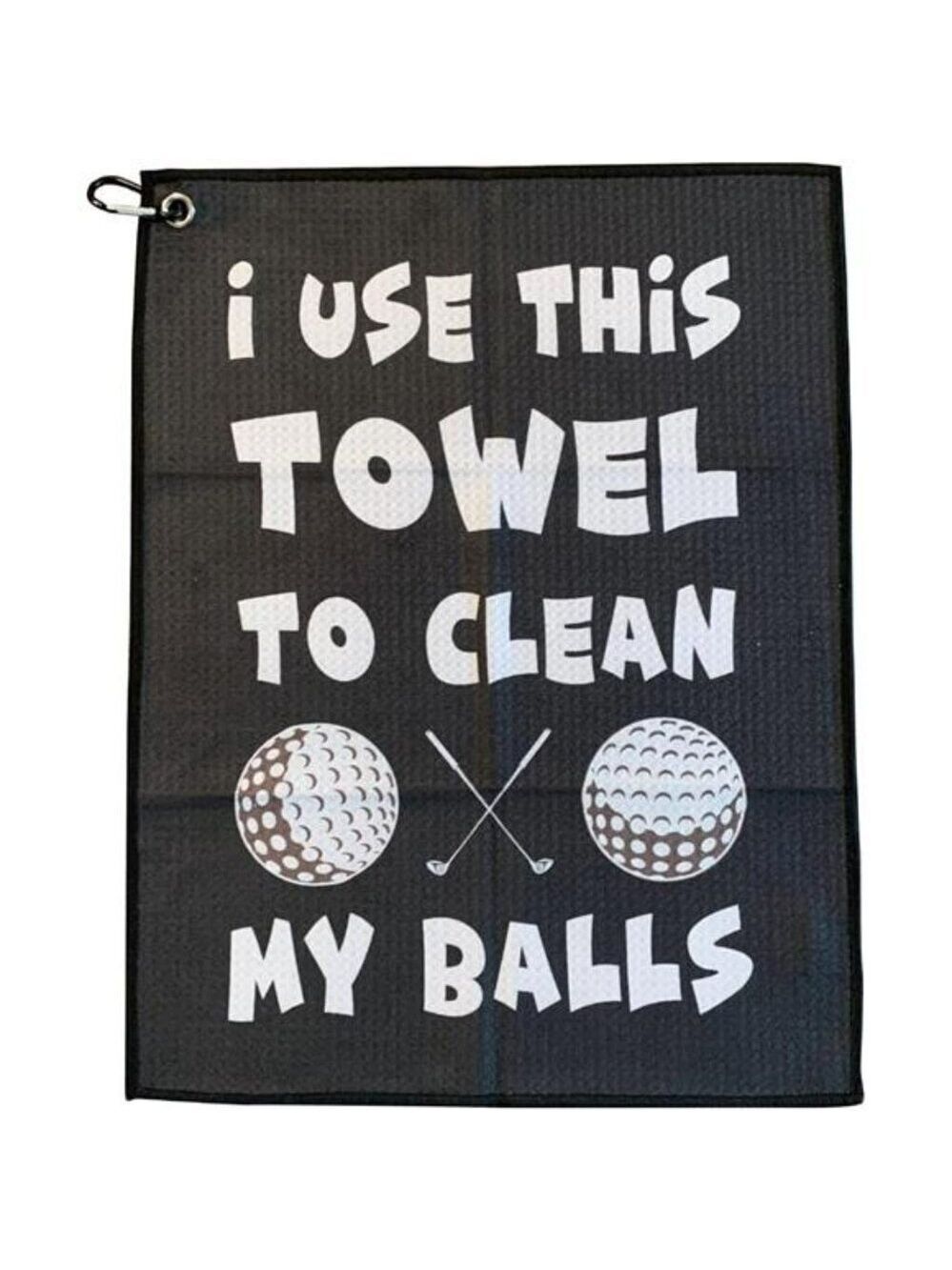 Microfiber Golf Towel with Clip Quick Dry Cleaning Cloth for Clubs and Balls